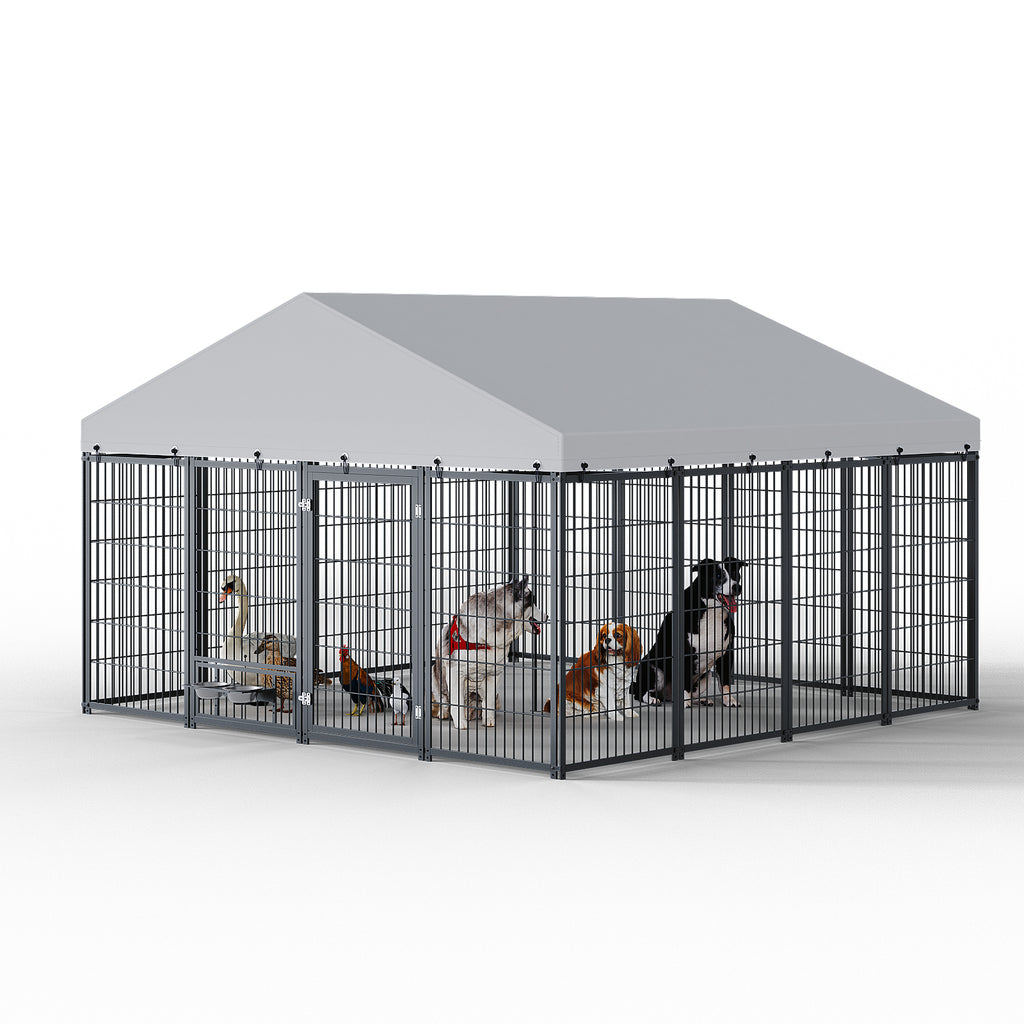 Large Outdoor Dog Kennel 9.62×9.35×6.18 ft