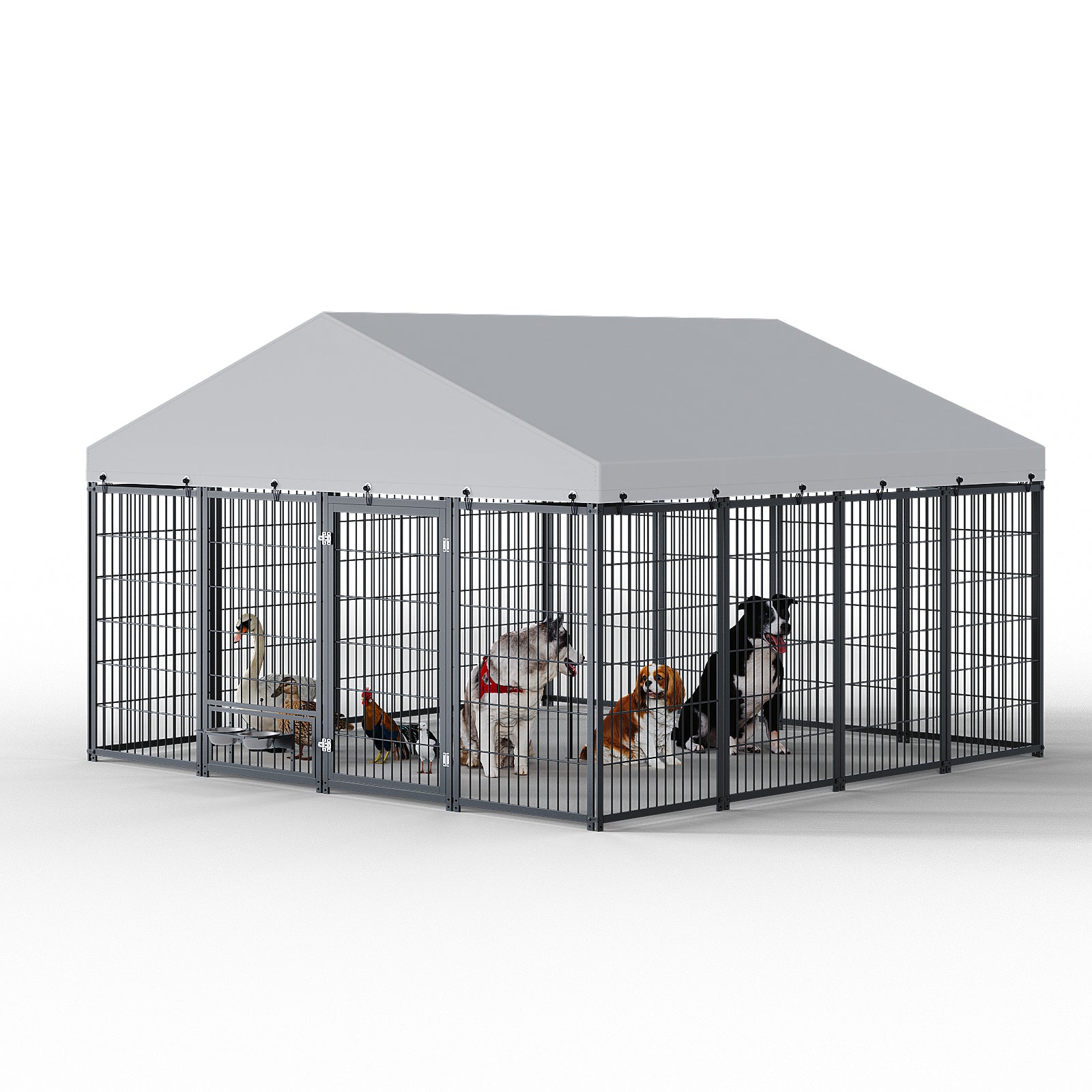 Large Outdoor Dog Kennel 9.62×9.35×6.18 ft