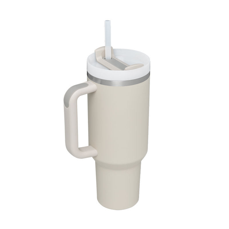 STANLEY Quencher H2.0 Tumbler with Handle and Straw 30 oz | Flowstate 3-Position Lid | Cup Holder Compatible for Travel | Insulated Stainless Steel Cup | BPA-Free | Nectarine