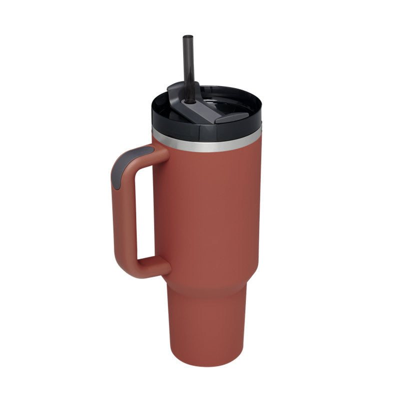STANLEY Quencher H2.0 Tumbler with Handle and Straw 30 oz | Flowstate 3-Position Lid | Cup Holder Compatible for Travel | Insulated Stainless Steel Cup | BPA-Free | Nectarine
