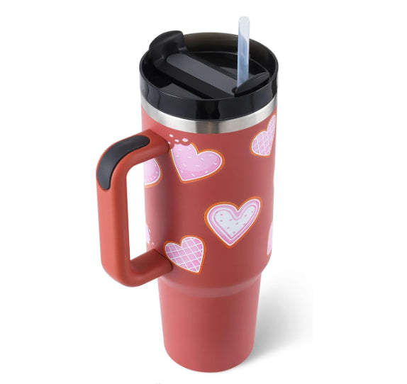 STANLEY Quencher H2.0 Tumbler with Handle and Straw 30 oz | Flowstate 3-Position Lid | Cup Holder Compatible for Travel | Insulated Stainless Steel Cup | BPA-Free | Nectarine