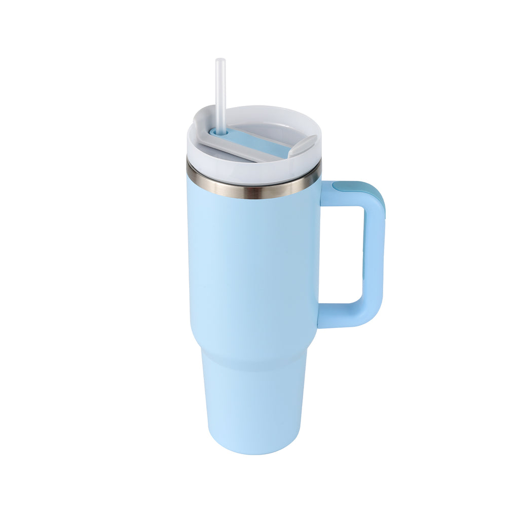 STANLEY Quencher H2.0 Tumbler with Handle and Straw 30 oz | Flowstate 3-Position Lid | Cup Holder Compatible for Travel | Insulated Stainless Steel Cup | BPA-Free | Nectarine
