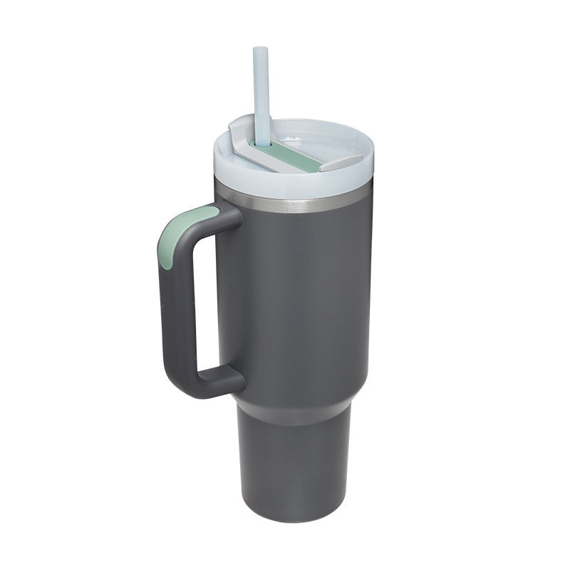 STANLEY Quencher H2.0 Tumbler with Handle and Straw 30 oz | Flowstate 3-Position Lid | Cup Holder Compatible for Travel | Insulated Stainless Steel Cup | BPA-Free | Nectarine