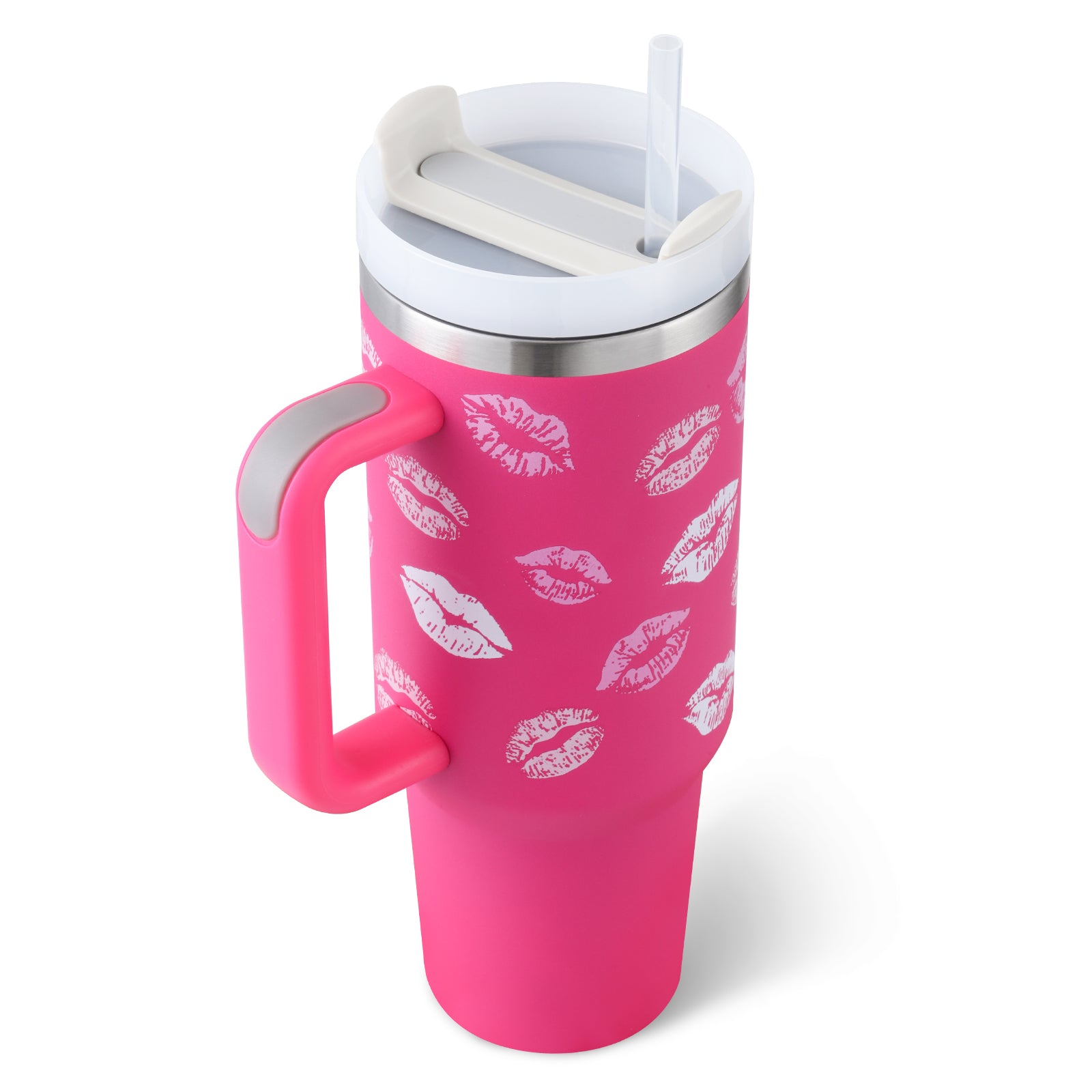 STANLEY Quencher H2.0 Tumbler with Handle and Straw 30 oz | Flowstate 3-Position Lid | Cup Holder Compatible for Travel | Insulated Stainless Steel Cup | BPA-Free | Nectarine