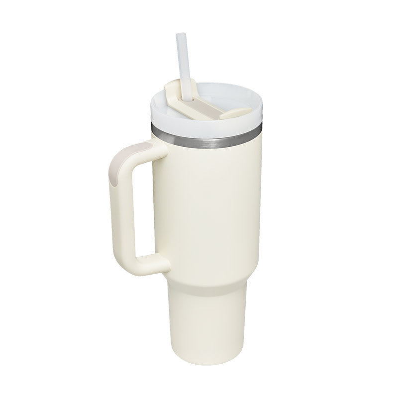 STANLEY Quencher H2.0 Tumbler with Handle and Straw 30 oz | Flowstate 3-Position Lid | Cup Holder Compatible for Travel | Insulated Stainless Steel Cup | BPA-Free | Nectarine