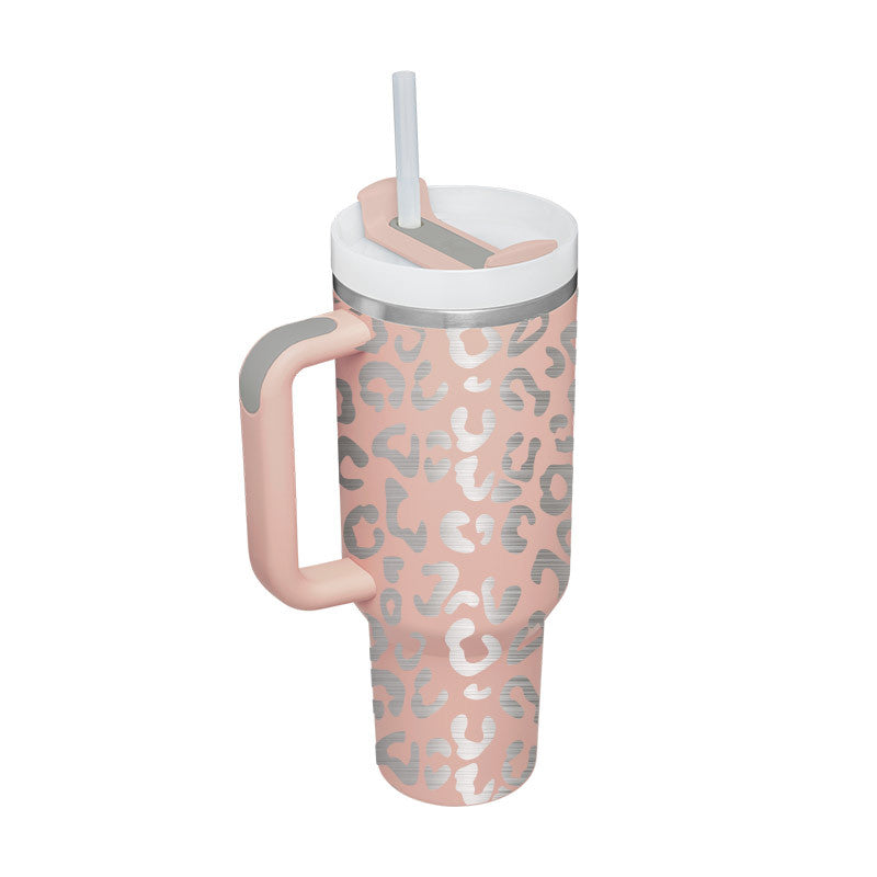 STANLEY Quencher H2.0 Tumbler with Handle and Straw 30 oz | Flowstate 3-Position Lid | Cup Holder Compatible for Travel | Insulated Stainless Steel Cup | BPA-Free | Nectarine