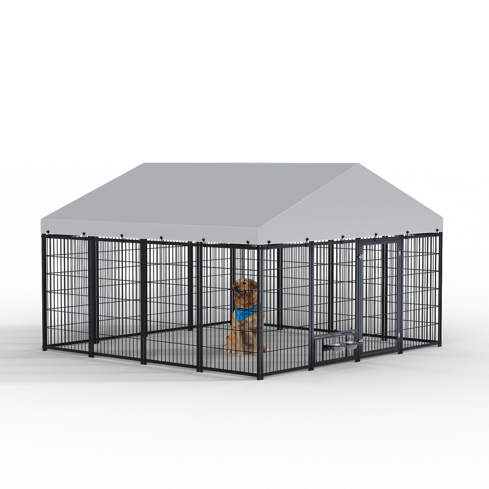 Large Outdoor Dog Kennel 9.62×9.35×6.18 ft