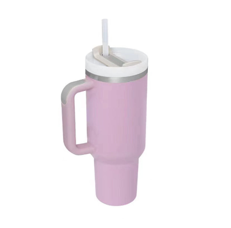 STANLEY Quencher H2.0 Tumbler with Handle and Straw 30 oz | Flowstate 3-Position Lid | Cup Holder Compatible for Travel | Insulated Stainless Steel Cup | BPA-Free | Nectarine