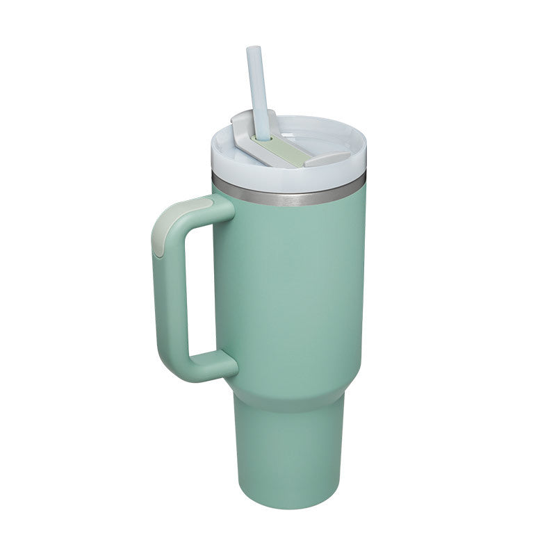 STANLEY Quencher H2.0 Tumbler with Handle and Straw 30 oz | Flowstate 3-Position Lid | Cup Holder Compatible for Travel | Insulated Stainless Steel Cup | BPA-Free | Nectarine