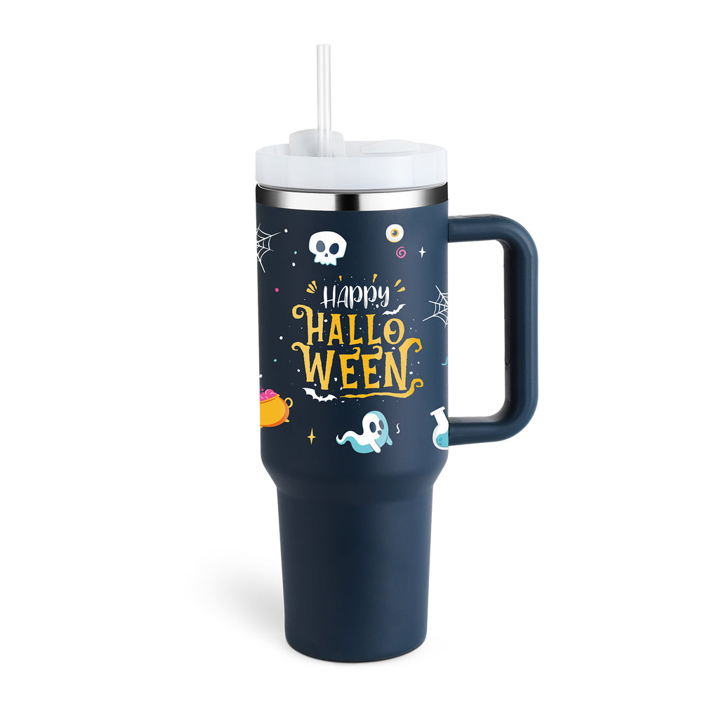 STANLEY Quencher H2.0 Tumbler with Handle and Straw 30 oz | Flowstate 3-Position Lid | Cup Holder Compatible for Travel | Insulated Stainless Steel Cup | BPA-Free | Nectarine