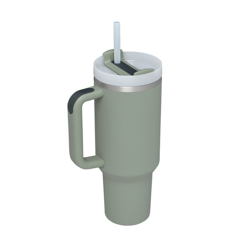 STANLEY Quencher H2.0 Tumbler with Handle and Straw 30 oz | Flowstate 3-Position Lid | Cup Holder Compatible for Travel | Insulated Stainless Steel Cup | BPA-Free | Nectarine