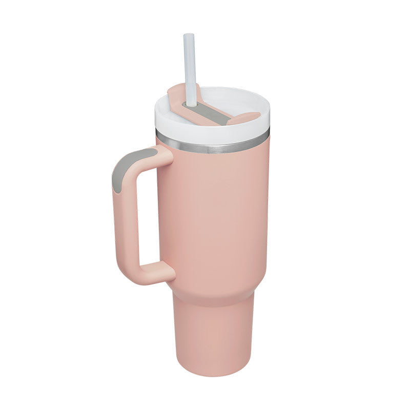 STANLEY Quencher H2.0 Tumbler with Handle and Straw 30 oz | Flowstate 3-Position Lid | Cup Holder Compatible for Travel | Insulated Stainless Steel Cup | BPA-Free | Nectarine